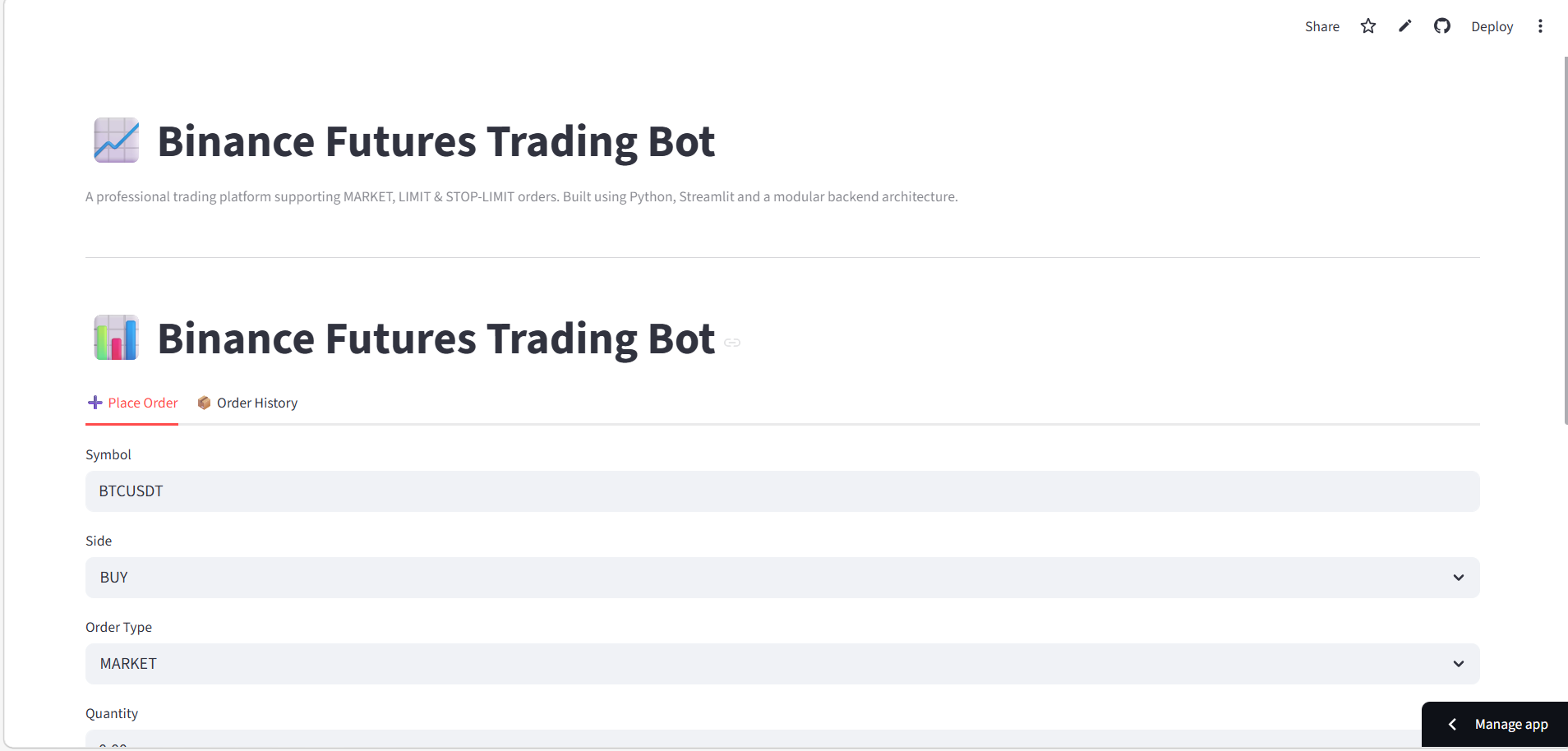 Trading Bot